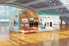 Still image of virtual tradeshow booth exterior