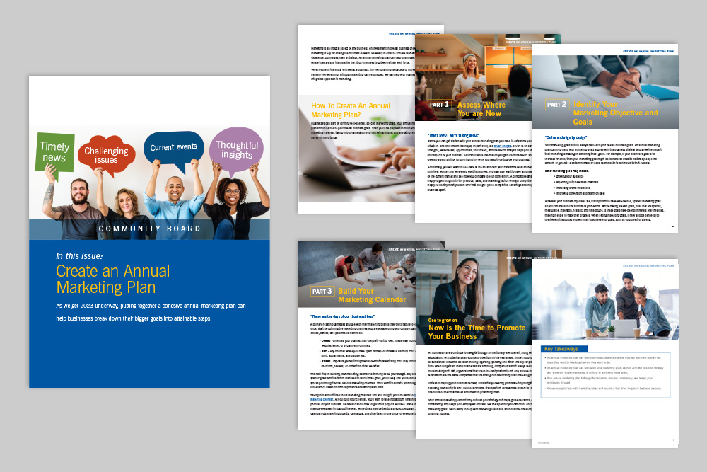 Digital guide for creating an annual marketing plan